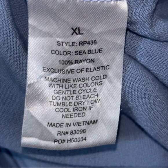 Miss Posh Blue Women's Jumpsuit XL Sleeveless Drawstring Waist Pockets Cargo - Picture 3 of 9